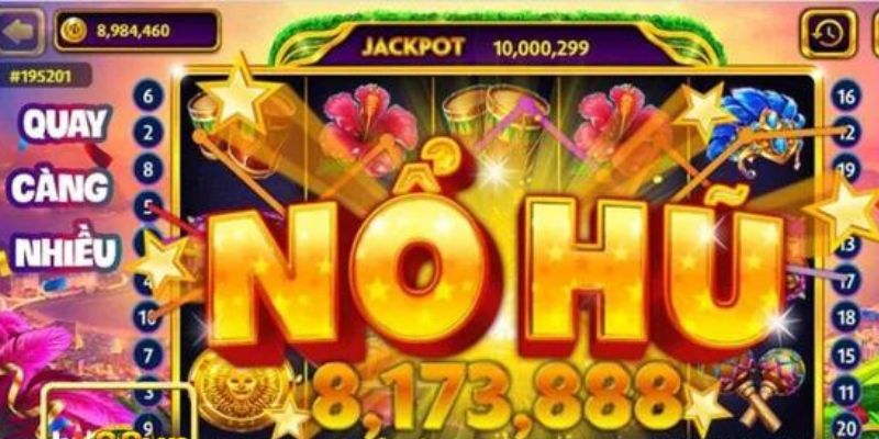 Giao diện game nổ hũ rất bắt mắt